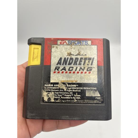 Mario Andretti Racing For Sega Genesis - Picture 1 of 5